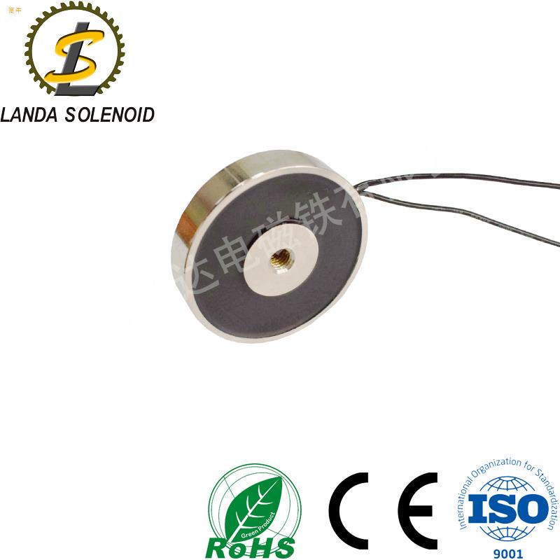 H6012圆形吸盘式电磁铁吸力120N小型电磁铁