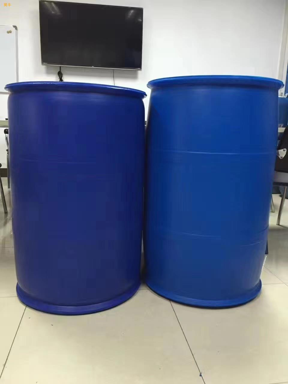 厂家供应200L塑料化工桶200L蓝色双环桶塑料桶生产厂家